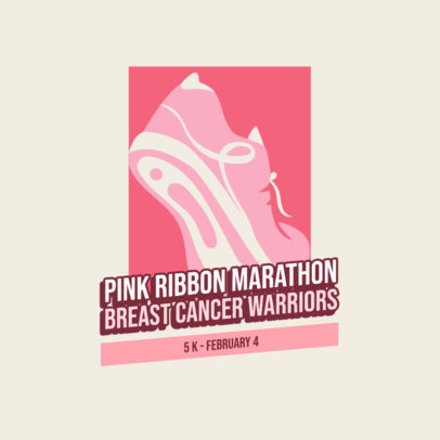 Logo Maker for a Breast Cancer Awareness Marathon