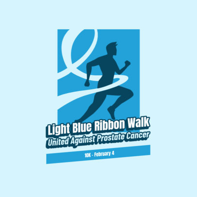 Logo Generator for a Running Marathon With a Prostate Cancer Awareness Theme