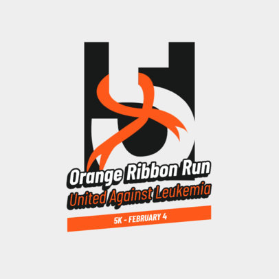 Logo Creator for a Leukemia Awareness Running Marathon