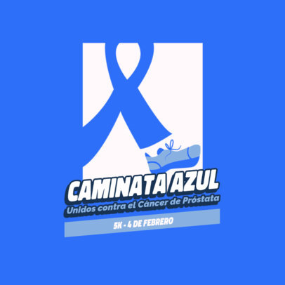 Prostate Cancer Awareness Logo Generator for a 5K Marathon