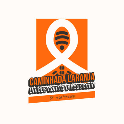 Logo Maker for a Leukemia Awareness 5K Running Marathon