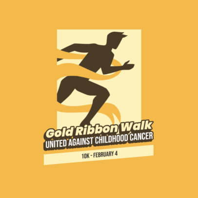 Logo Generator for a Childhood Cancer Awareness 10K Running Event