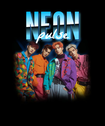 K-Pop-Themed T-Shirt Design Creator Inspired by BTS