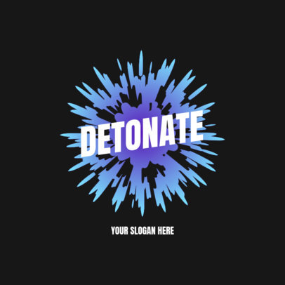 Abstract Logo Creator with an Explosive Graphic and a Slogan