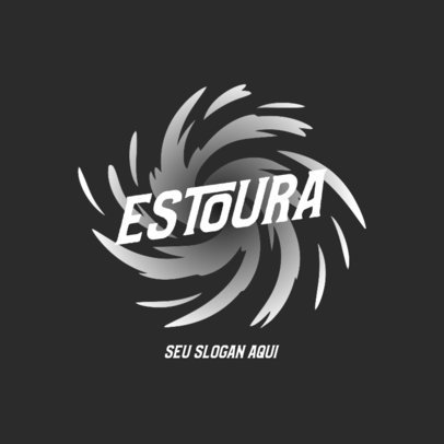 Abstract Brand Logo Creator Featuring a Spinning Explosion and a Slogan