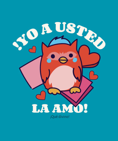 T-Shirt Design Generator with a Furry Toy and a Quote Inspired by Betty La Fea