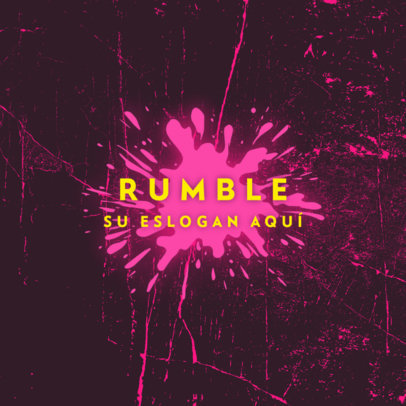 Abstract Logo Generator Featuring a Splashing Stain with a Glowing Effect