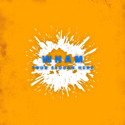 Abstract Logo Maker Featuring a Splashing Stain Graphic