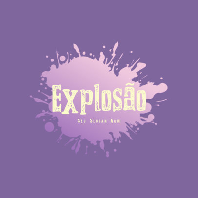 Logo Maker Featuring an Explosive Graphic with Gradient Colors
