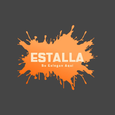 Abstract Logo Creator Featuring a Splashing Stain Graphic