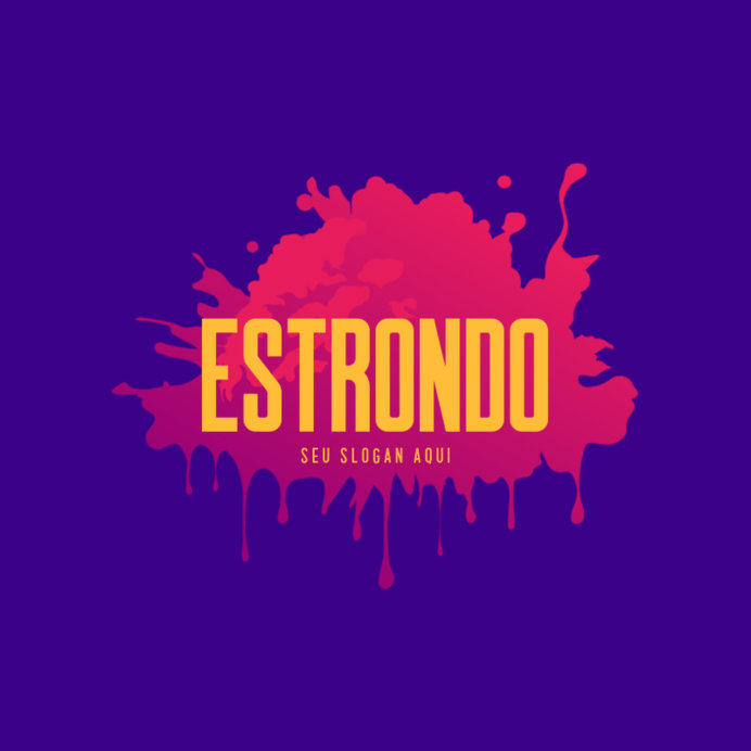 Logo Creator Featuring a Capitalized Text and a Slogan over a Stain Graphic