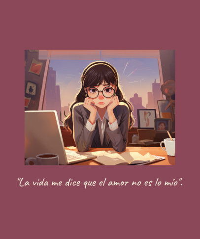 T-Shirt Design Generator With a Betty La Fea-Inspired Quote