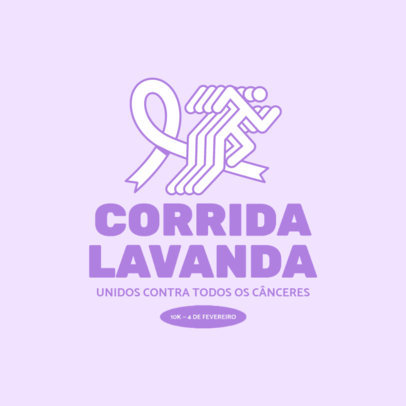 Sports Logo Creator for a 10K Run to Raise Cancer Awareness