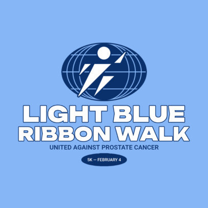 Online Logo Maker for a Prostate Cancer Awareness Running Event
