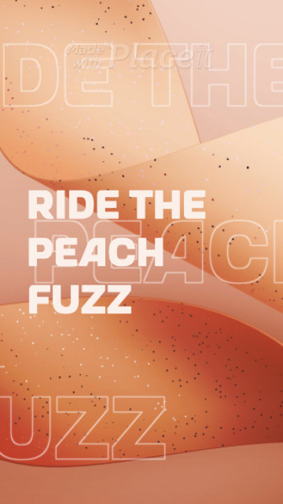 Pantone-Inspired Instagram Video Generator With Peach Graphics