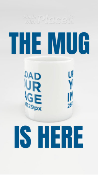 Video of a Spinning 3D Coffee Mug With Cool Animations