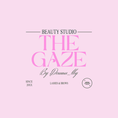 Logo Generator for a Beauty Bar Featuring an Eye Icon