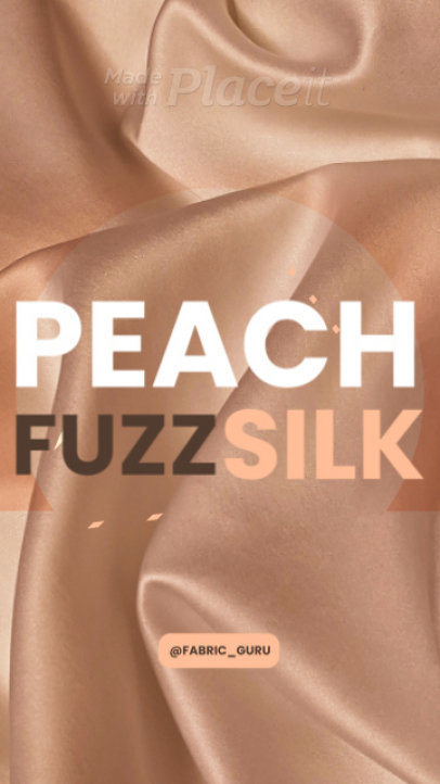 Instagram Story Video Maker Featuring a Peach Fuzz-Inspired Silk Aesthetic