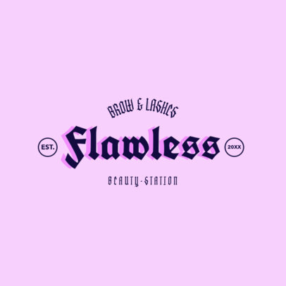 Online Logo Template for a Brows and Lashes Beauty Business