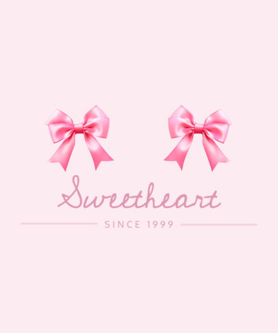 T-Shirt Design Creator Featuring a Girly Theme and Coquette-Inspired Graphics