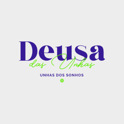 Logo Maker for a Nail Bar Business With a Girly Theme 