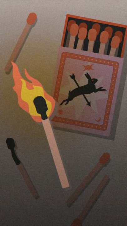 Spotify Canvas Video Template Featuring an Animated Box of Matches for a Musician 7602