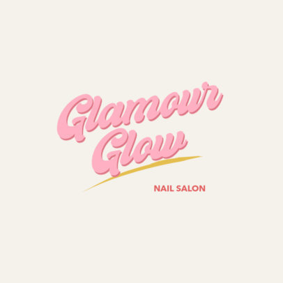 Logo Maker for a Nail Salon Featuring a Lettering Theme