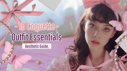 YouTube Thumbnail Creator for Coquette-Inspired Outfit Ideas