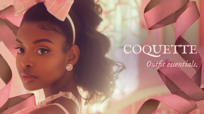 Fashion YouTube Thumbnail Creator for a Coquette-Inspired Ideas Vlog