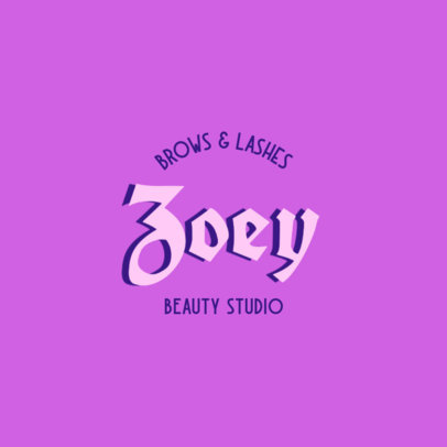 Online Logo Template for a Brows and Lashes Beauty Studio 