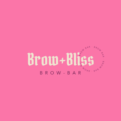 Minimalist Logo Maker for a Brows Bar