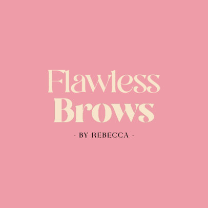 Simple Logo Creator for a Brows and Lashes Salon
