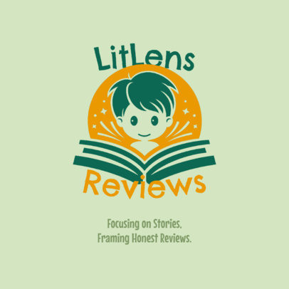 Logo Maker for a World Book Day Event Featuring a Happy Kid Face