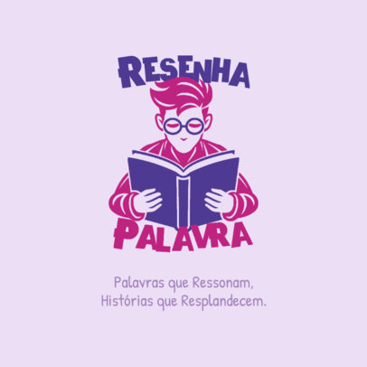 International World Book Day Logo Generator with an Illustrated Reader