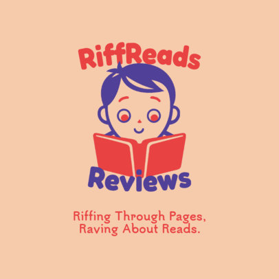 World Book Day Event for Kids Logo Creator with a Smiling Boy