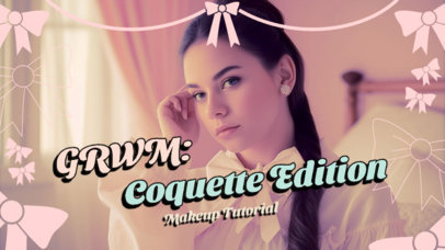 Makeup Tutorial YouTube Thumbnail Generator With a Coquette-Inspired Edition 4809l-6229
