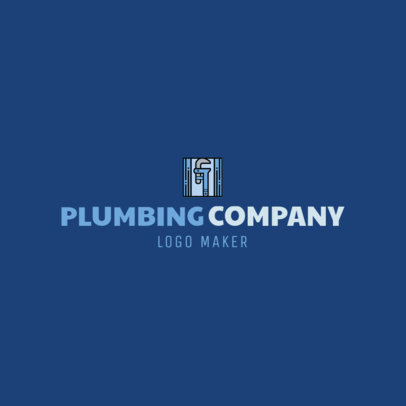 Online Logo Maker for a Plumbing Company with Wrench Clipart
