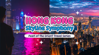 YouTube Thumbnail Generator for a Hong Kong's Travel Series