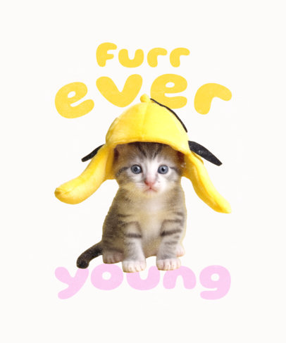 T-Shirt Design Generator Featuring a Kitty Meme and a Cute Theme