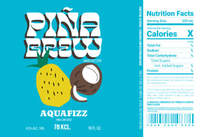 Hard Seltzer Label Design Maker with Cartoonish Fruit Graphics