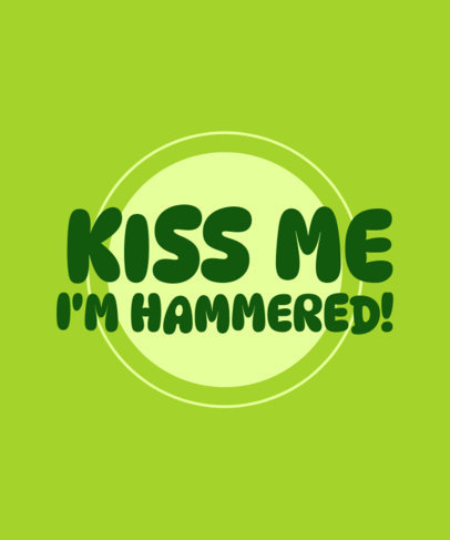 T-Shirt Design Generator Featuring a Kissing-Themed Quote for St Patricks Day 3248-6261