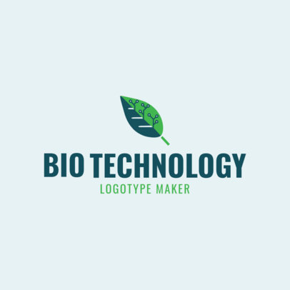 Custom Logo Maker for Biotechnology Company with Tech Icons