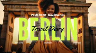 YouTube Thumbnail Generator for a Vlogger's Travel Series of Berlin