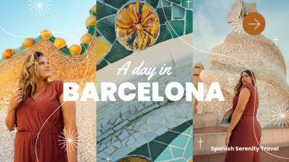 YouTube Thumbnail Maker for a Day in Barcelona-Themed Vlog