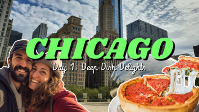 YouTube Thumbnail Creator for a Foodie's Chicago-Themed Vlog
