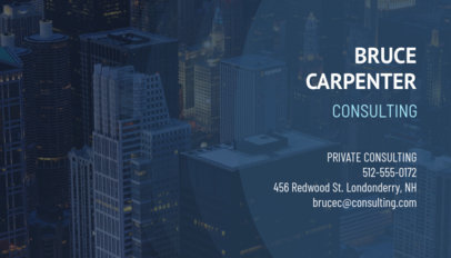 Business Card Maker for Financial Consultants