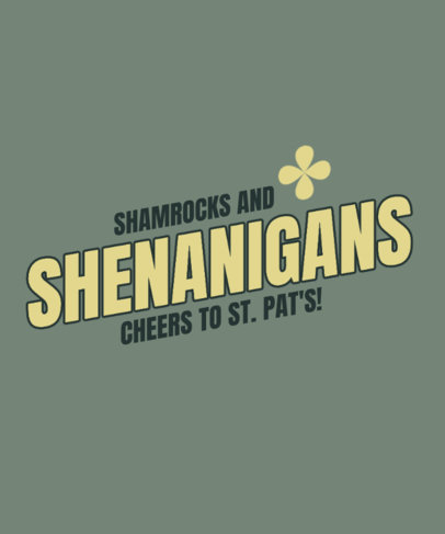 T-Shirt Design Maker for a St Patricks Party with a Festive Quote 4807-6259