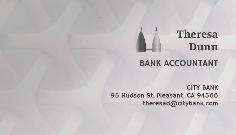 Business Card Generator for a Bank Accountant