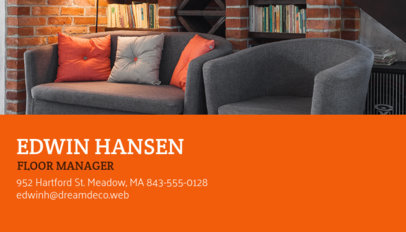 Business Card Maker for Furniture Businesses