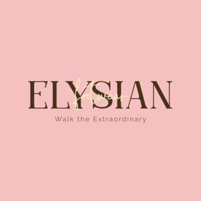Logo Maker for an Elegant Footwear Shop